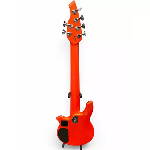 Used Ernie Ball Music Man Bongo 6 HH Metallic Orange Electric Bass Guitar Metallic Orange - musicians--Friend