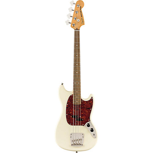 Squier Classic Vibe '60s Mustang Bass Guitar Olympic White - musicians--Friend