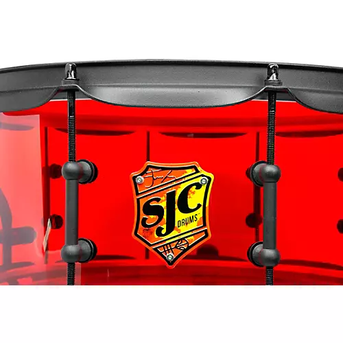 SJC Drums Josh Dun Torch Snare Drum 14 x 6.5 in. Yellow Acrylic - musicians--Friend