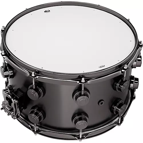 DW Collector's Series Satin Black Over Brass Snare Drum With Black Nickel Hardware 13 x 7 in. - musicians--Friend