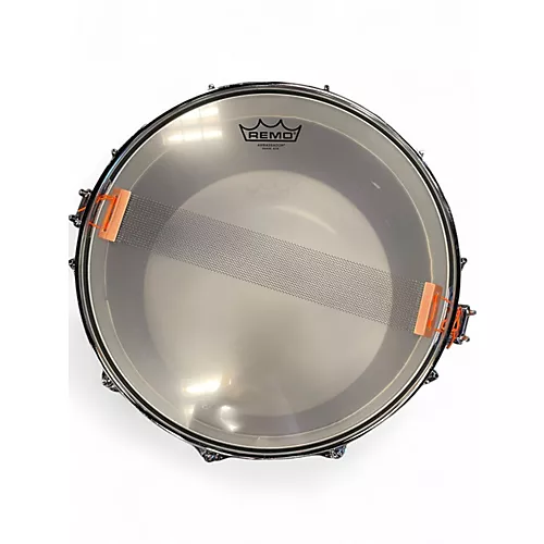 Used Pearl 14X6.5 Crystal Beat Free Floating Snare Purple Acrylic Drum Purple Acrylic 213 - musicians--Friend
