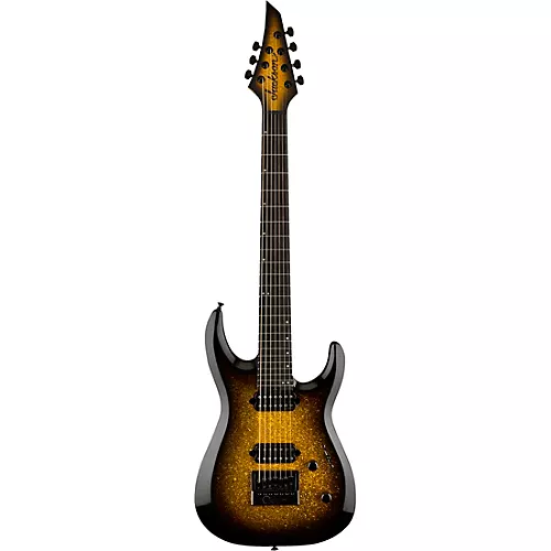 Jackson Pro Series Dinky DK Modern EverTune 7-String Electric Guitar Gold Sparkle - musicians--Friend