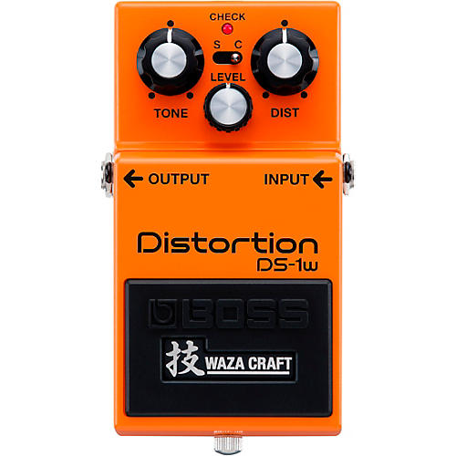 BOSS DS-1W Waza Craft Distortion Effects Pedal Orange - musicians--Friend
