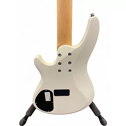 Used Schecter Guitar Research C-5 DELUXE SATIN WHITE Electric Bass Guitar SATIN WHITE - musicians--Friend