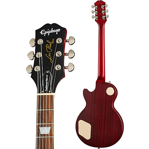 Epiphone Les Paul Traditional Pro IV Limited-Edition Electric Guitar Worn Wine Red - musicians--Friend