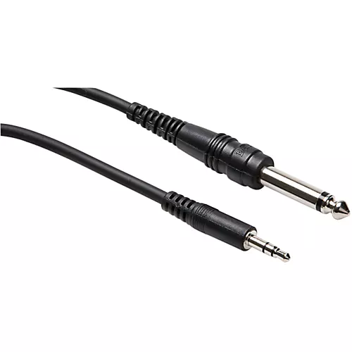 Hosa CMP110 Stereo 3.5mm Male TRS to 1/4in Male TS Mono Interconnect Patch Cable 10 ft. - musicians--Friend