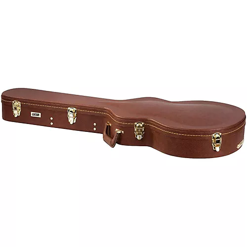 Gator GW-335 Laminated Wood Case for 335 Guitar Brown - musicians--Friend