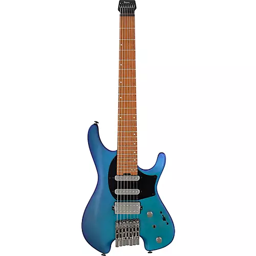 Ibanez Q547 7-String Electric Guitar Blue Chameleon Metallic Matte - musicians--Friend