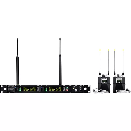 Shure PSM1000 Personal Monitor System With Dual Transmitter, Two Diversity Bodypack Receivers and Two SE425 Earphones, Band G10 470-542mHz G10 - musicians--Friend
