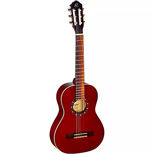 Ortega Family Series R121-1/2WR 1/2 Size Classical Guitar Transparent Wine Red 0.5 - musicians--Friend