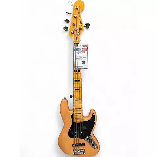 Used Squier Classic Vibe 70s Jazz Bass  Natural Electric Bass Guitar Natural - musicians--Friend