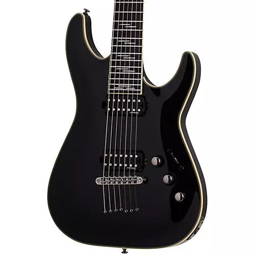 Schecter Guitar Research C-7 Blackjack 7-String Electric Guitar Gloss Black - musicians--Friend