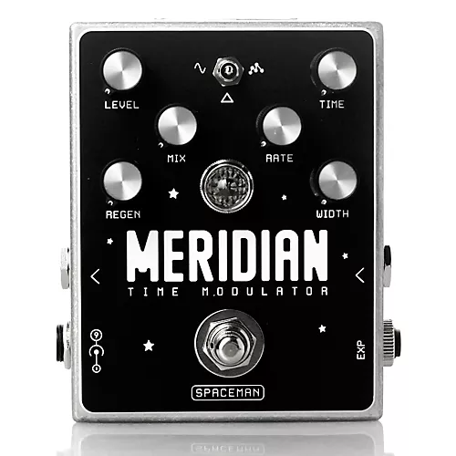Spaceman Effects Meridian Time Modulator Effects Pedal Silver Standard - musicians--Friend