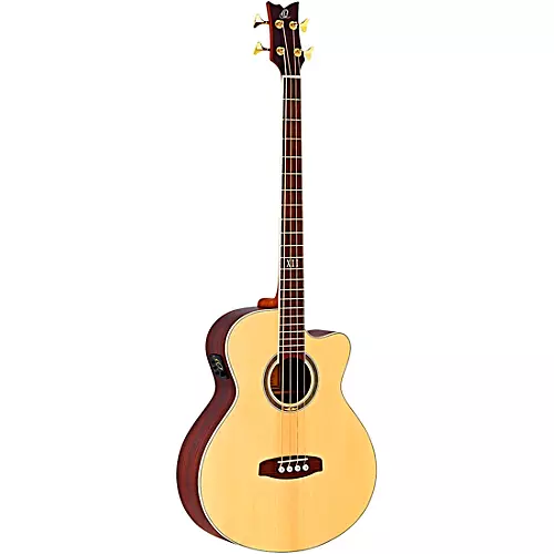 Ortega Deep Series 5 D558-4 Walnut Acoustic-Electric Bass Open Pore Natural - musicians--Friend