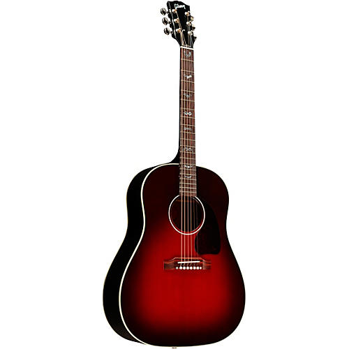 Gibson J-45 Standard Bats Limited-Edition Acoustic-Electric Guitar Blood Red Burst - musicians--Friend
