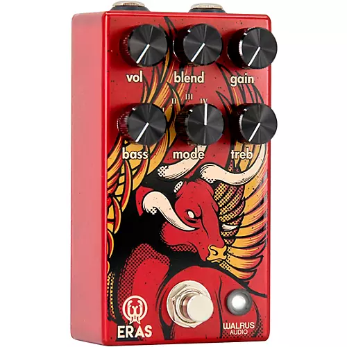 Walrus Audio Eras Five-State Distortion Effects Pedal Red - musicians--Friend
