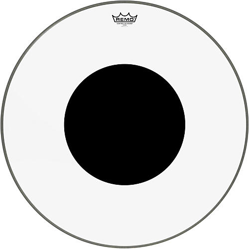 Remo Controlled Sound Clear With Black Dot Bass Drum Head 22 in. - musicians--Friend