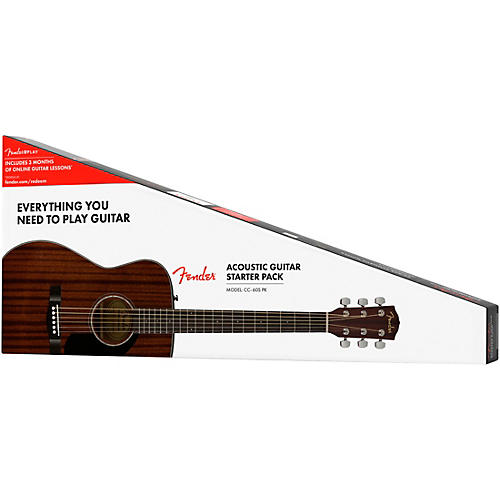 Fender CC-60S Concert All-Mahogany Acoustic Guitar Pack V2 Natural - musicians--Friend