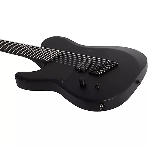 Schecter Guitar Research PT-7 MS Black Ops Left Handed Electric Guitar Satin Black Open Pore - musicians--Friend