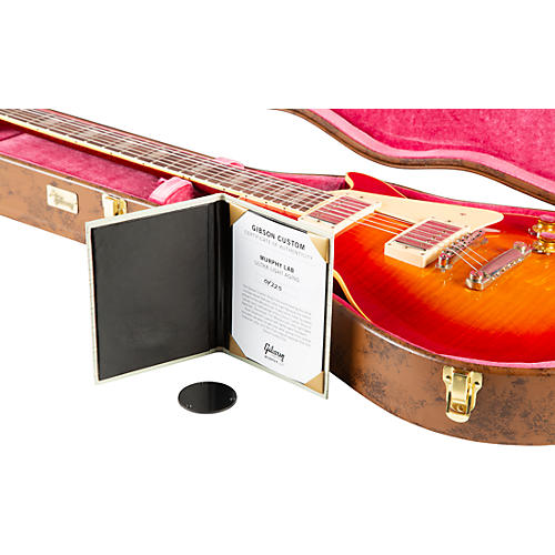 Gibson Custom Murphy Lab 1960 Les Paul Standard Reissue Ultra Light Aged Electric Guitar Wide Tomato Burst - musicians--Friend