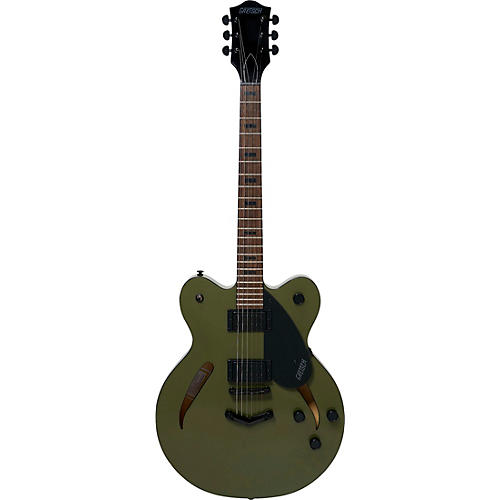 Gretsch Guitars Streamliner Cateye Center Block Black Hardware Limited-Edition Electric Guitar Olive Drab - musicians--Friend