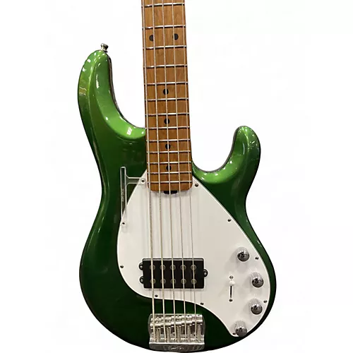 Used Ernie Ball Music Man StingRay 5 Special H Green Electric Bass Guitar Green - musicians--Friend