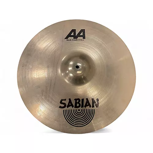 Used SABIAN 19in AA Rock Crash Brilliant Cymbal 39 - musicians--Friend