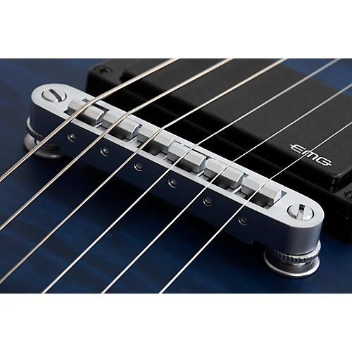 Schecter Guitar Research C-1 Platinum Electric Guitar Satin Purple Burst - musicians--Friend