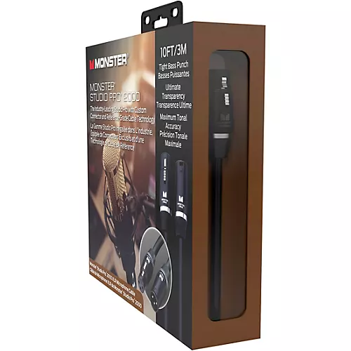 Monster Cable Prolink Studio Pro 2000 Microphone Cable 30 ft. Black - musicians--Friend