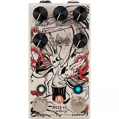 Walrus Audio Slotva Multi-Texture Reverb Reflections of Kamakura Series Effects Pedal White - musicians--Friend