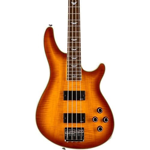 Schecter Guitar Research Omen Extreme-4 Electric Bass Guitar Vintage Sunburst - musicians--Friend