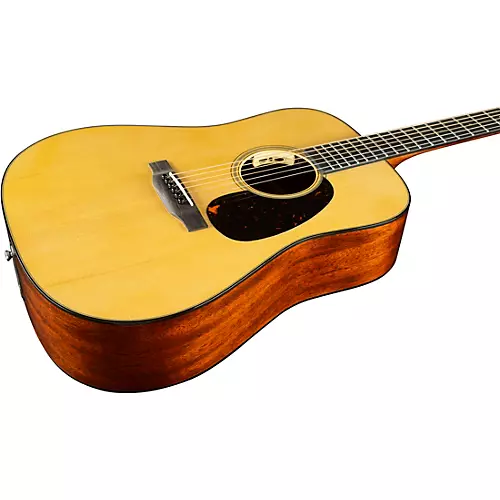 Martin Custom Shop 18 Style Adirondack Spruce-Mahogany Dreadnought Acoustic-Electric Guitar Natural - musicians--Friend