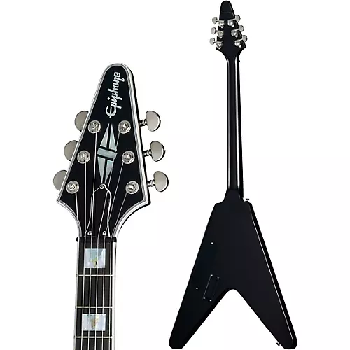 Epiphone Flying V Prophecy Electric Guitar Aged Jet Black Metallic - musicians--Friend