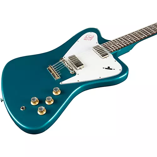 Gibson Custom 1965 Non-Reverse Firebird V 12-String Reissue Electric Guitar Aqua Mist - musicians--Friend