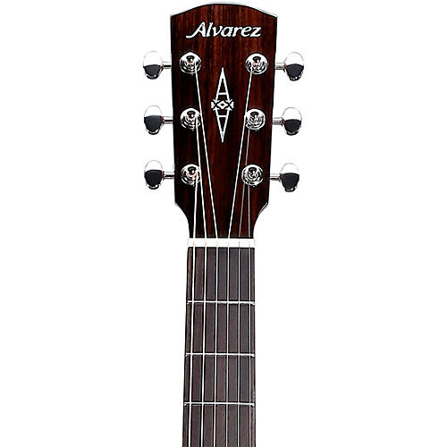 Alvarez MD60CE Herringbone Dreadnought Acoustic-Electric Guitar Shadow Burst - musicians--Friend