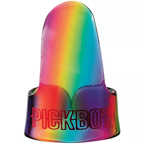 Pick Boy Rainbow Cellulose Medium Finger Picks 1.20 mm 25 Pack - musicians--Friend