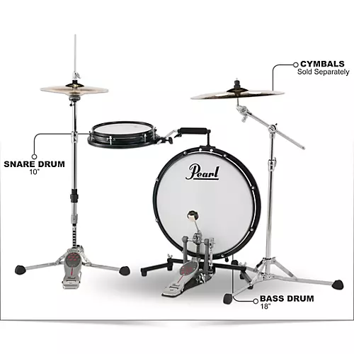 Pearl Compact Traveler 2-Piece Drum Kit - musicians--Friend