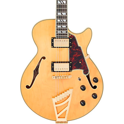 D'Angelico Deluxe Series SS Semi-Hollow Electric Guitar Satin Brown Burst - musicians--Friend