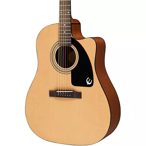 Epiphone AJ-100CE Acoustic-Electric Guitar Natural Chrome Hardware - musicians--Friend
