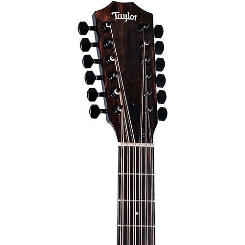 Taylor 250ce Plus Dreadnought 12-String Acoustic-Electric Guitar Black - musicians--Friend
