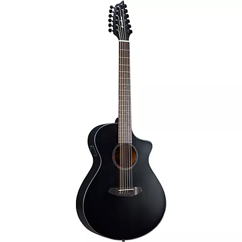 Breedlove Discovery S CE European Spruce 12-String Concert Acoustic-Electric Guitar Black - musicians--Friend
