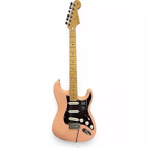 Used 2019 Fender Player Stratocaster Shell Pink Solid Body Electric Guitar Shell Pink - musicians--Friend