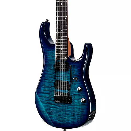Sterling by Music Man JP157D John Petrucci Signature With DiMarzio Pickups 7-String Electric Guitar Blood Orange Burst - musicians--Friend