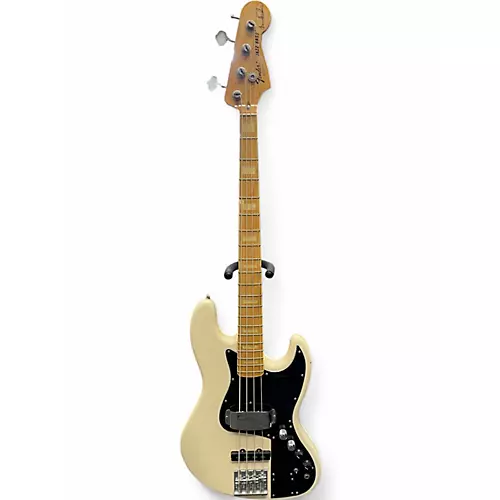 Used Fender Marcus Miller Signature Jazz Bass White Electric Bass Guitar White - musicians--Friend