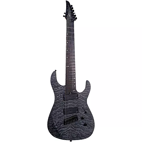 Legator Ninja 8 String Multi-Scale Super Shred Series Quilted Maple Electric Guitar Purple - musicians--Friend