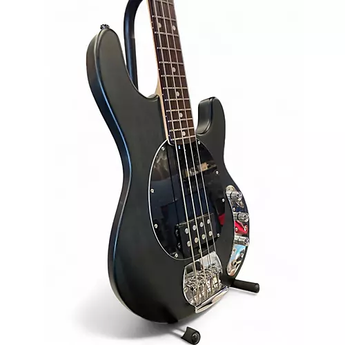 Used Sterling by Music Man StingRay Ray4 Trans Black Electric Bass Guitar Trans Black - musicians--Friend