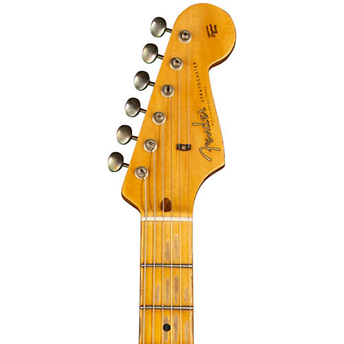 Fender Custom Shop 1958 Stratocaster Journeyman Relic Electric Guitar Masterbuilt by Todd Krause Black - musicians--Friend