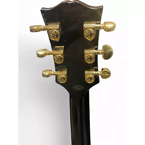Used Epiphone Inspired by Gibson Custom Les Paul Custom  Ebony Solid Body Electric Guitar Ebony - musicians--Friend