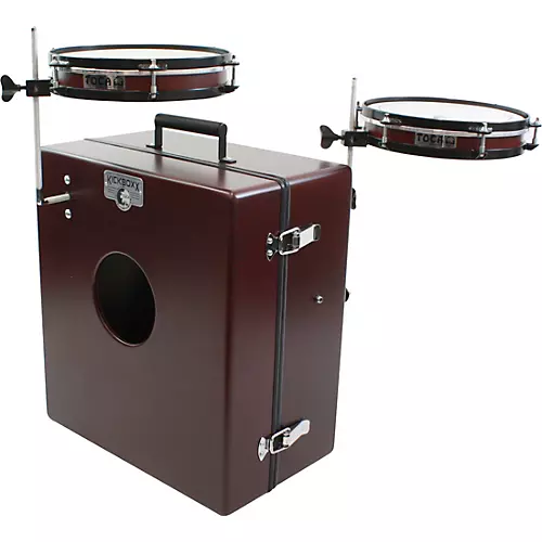 Toca KickBoxx Suitcase Drum Set Brown - musicians--Friend