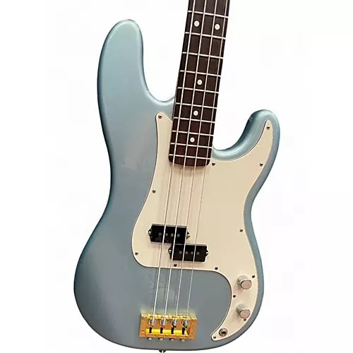Used 2004 Fender Standard Precision Bass Blue Electric Bass Guitar Blue - musicians--Friend